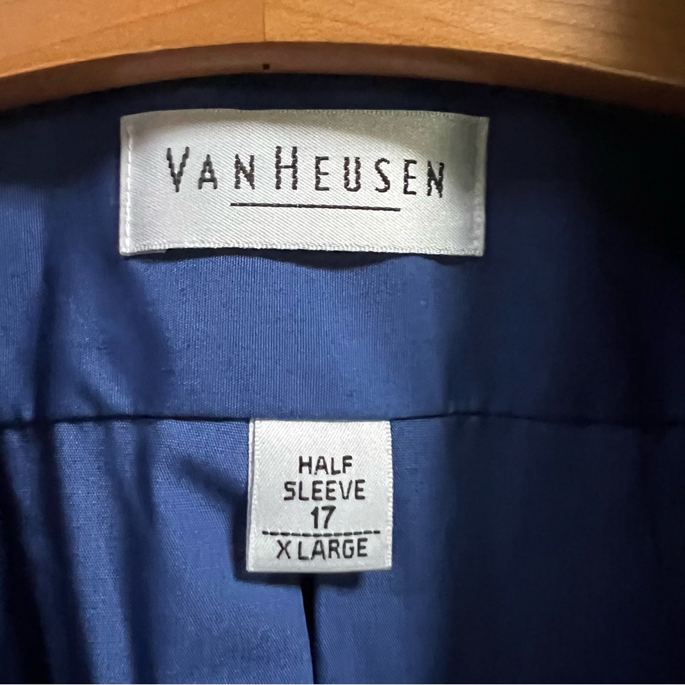 Van Heusen Classic Blue Button-Down Shirt - Picture 2 of 6